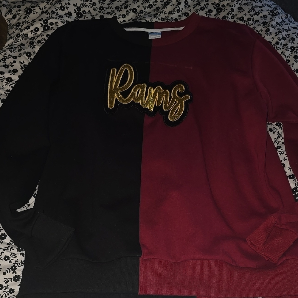 Black and Red Rams Sweatshirt